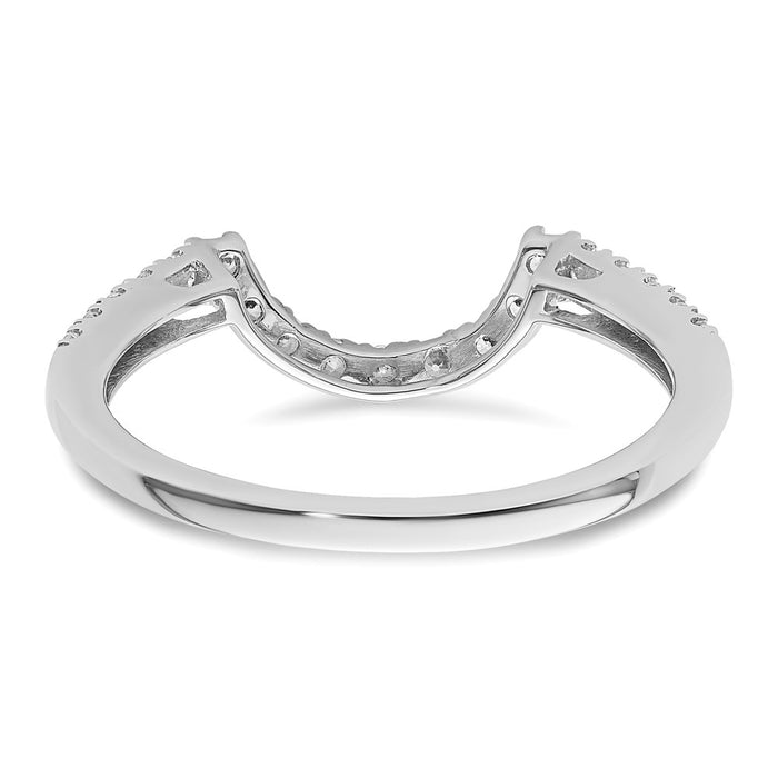 Buy Stylish 14K White Gold 1/4 Carat Diamond Wedding Band - Luxury Design-5