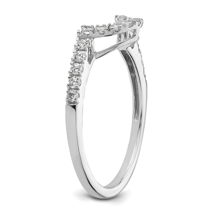 Buy Stylish 14K White Gold 1/4 Carat Diamond Wedding Band - Luxury Design-6