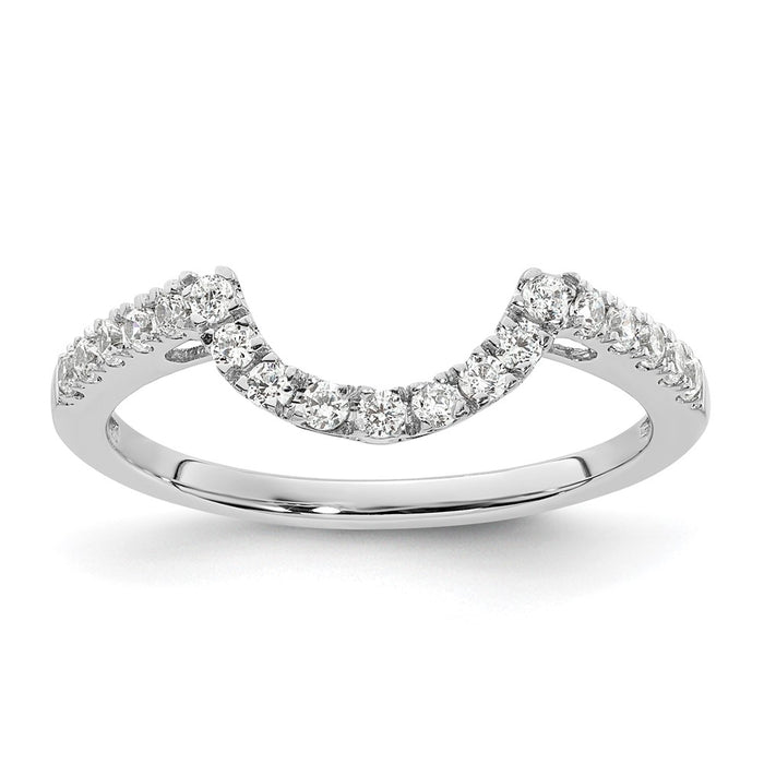 Buy Stylish 14K White Gold 1/4 Carat Diamond Wedding Band - Luxury Design-1