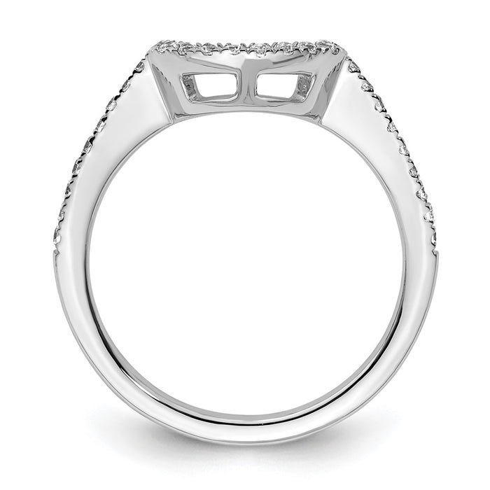 Buy Exclusive 14K White Gold Wedding Band with 1/5 Carat Diamonds - Stylish Value!-2