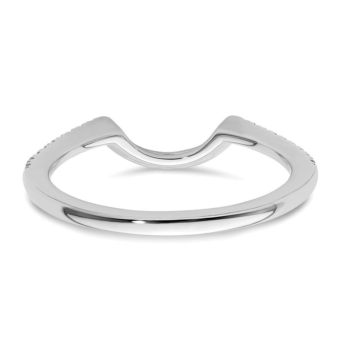 Buy Exclusive 14K White Gold Wedding Band with 1/5 Carat Diamonds - Stylish Value!-5