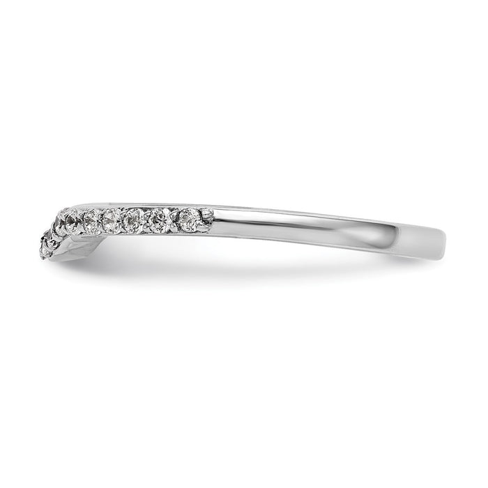 Buy Stylish 14K White Gold Wedding Band with 1/4 Carat Diamonds - Luxury Design-3