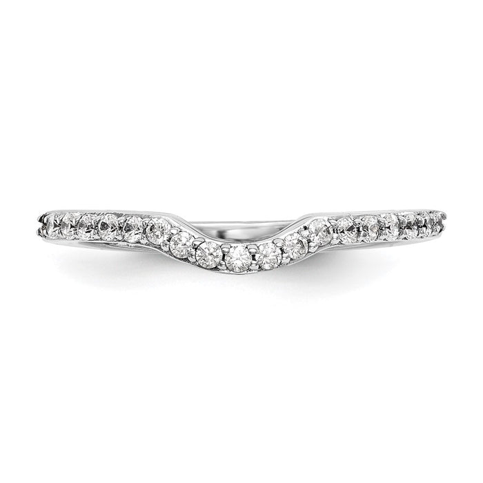 Buy Stylish 14K White Gold Wedding Band with 1/4 Carat Diamonds - Luxury Design-4