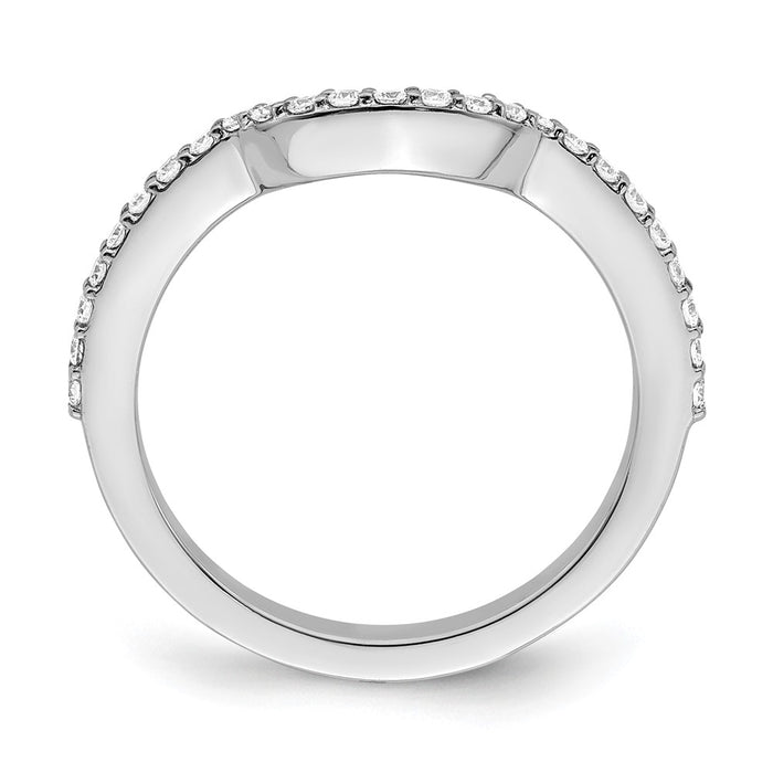Exclusive 14K White Gold 1/4 Carat Diamond Wedding Band - Stylish & Affordable!-2