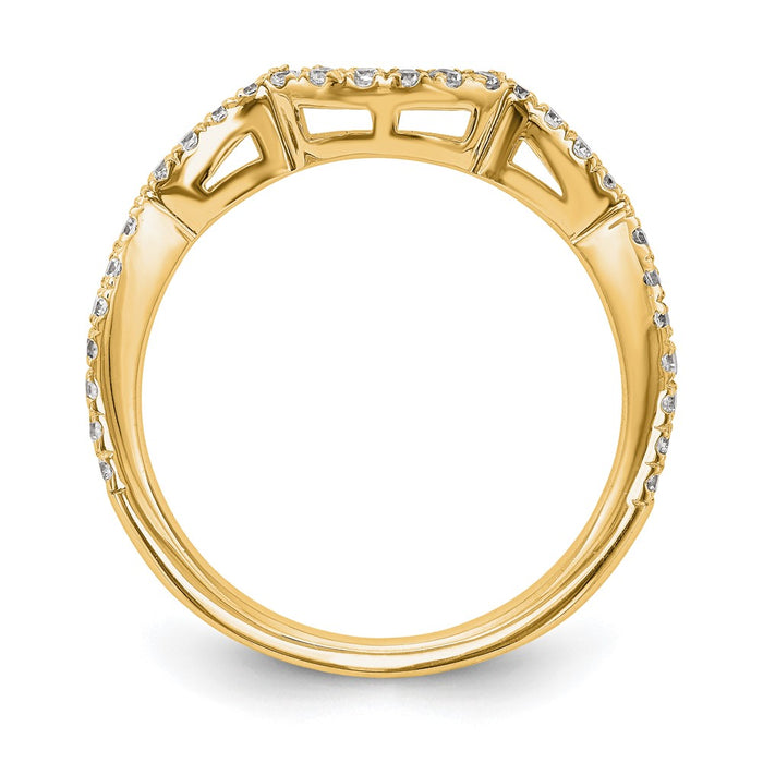 Exclusive 14K Yellow Gold Diamond Engagement Ring - Luxury Design, Beautiful Value-2