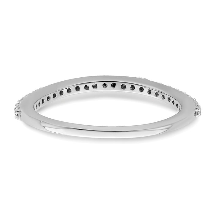 Buy Stylish 14K White Gold 1/4 Carat Diamond Wedding Band - High-Quality Value-5