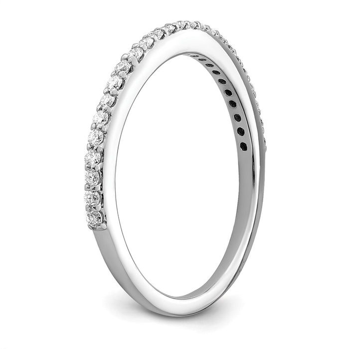 Buy Stylish 14K White Gold 1/4 Carat Diamond Wedding Band - High-Quality Value-6
