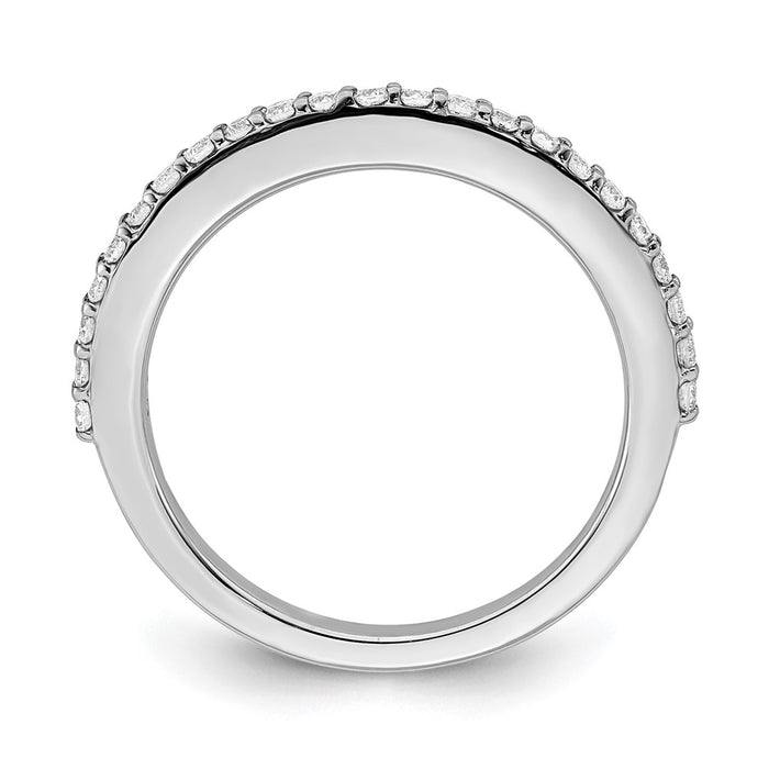 Buy Stylish 14K White Gold Wedding Band with 1/3 Carat Diamond, Value Deal!-2