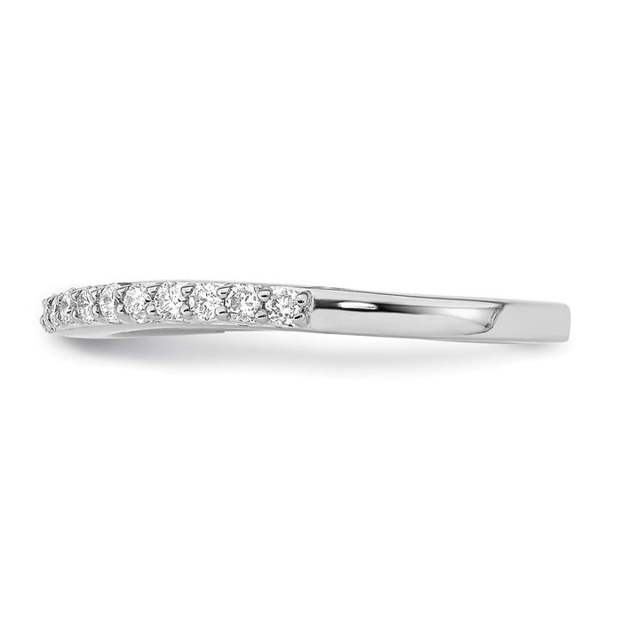 Buy Stylish 14K White Gold Wedding Band with 1/3 Carat Diamond, Value Deal!-3
