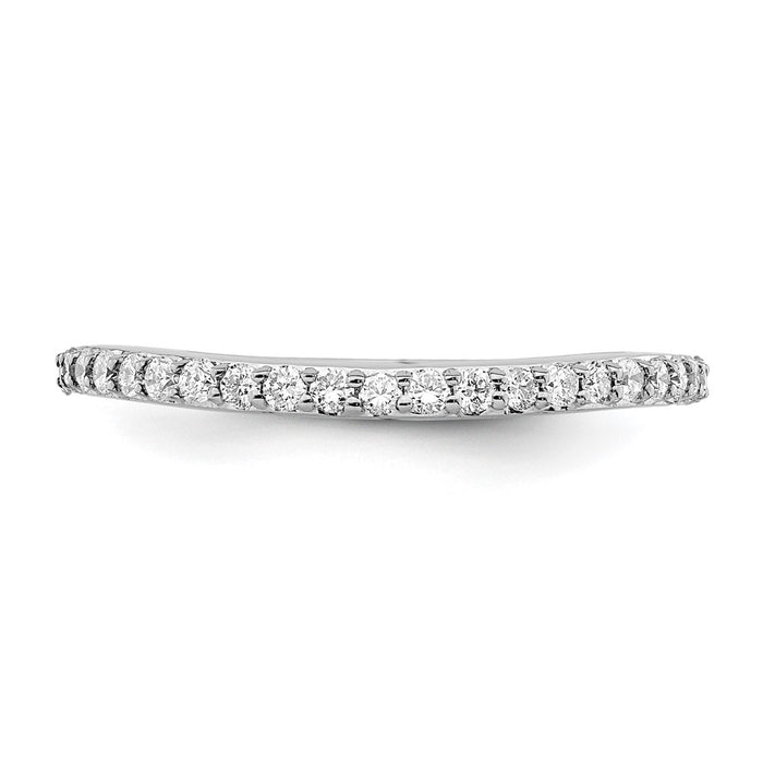 Buy Stylish 14K White Gold Wedding Band with 1/3 Carat Diamond, Value Deal!-4