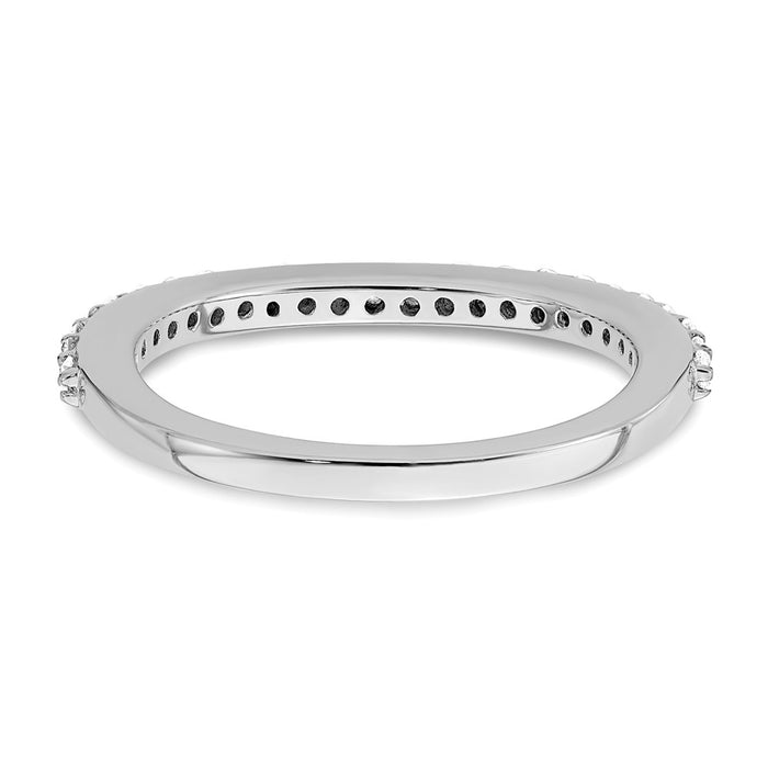 Buy Stylish 14K White Gold Wedding Band with 1/3 Carat Diamond, Value Deal!-5