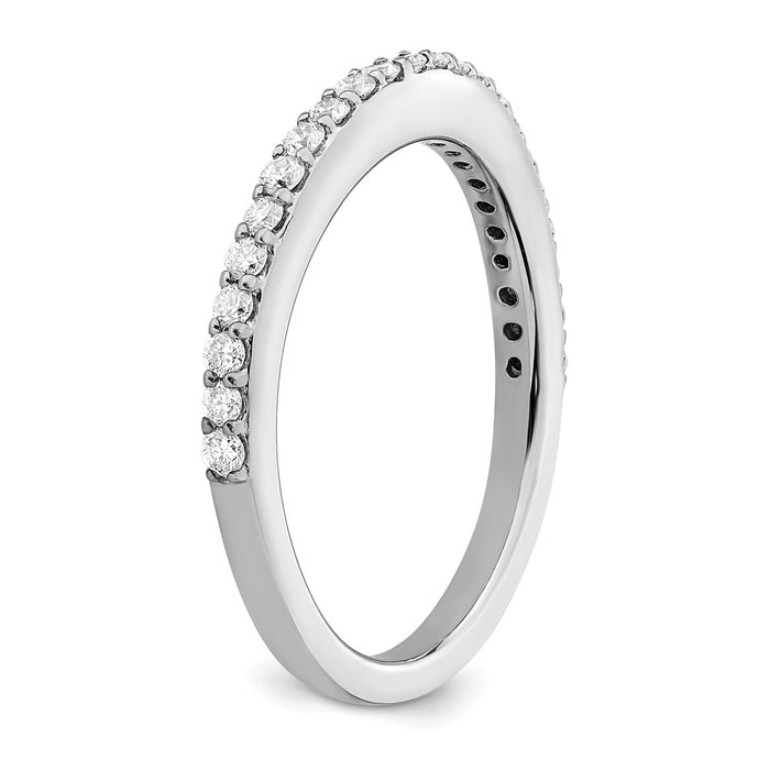 Buy Stylish 14K White Gold Wedding Band with 1/3 Carat Diamond, Value Deal!-6