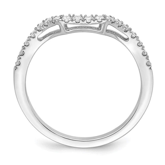 Buy Stylish 14K White Gold Wedding Band with 1/4 Carat Diamonds - Luxury Value-2