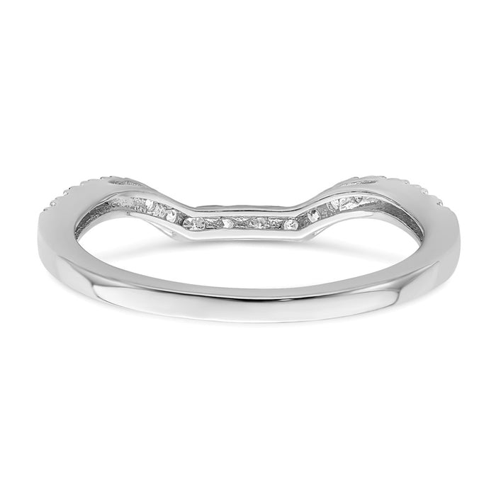 Buy Stylish 14K White Gold Wedding Band with 1/4 Carat Diamonds - Luxury Value-5