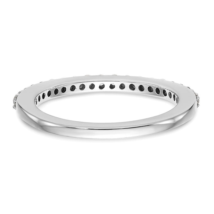 Buy Stylish 14K White Gold 1/4 Carat Diamond Eternity Wedding Band - Luxury Value-5