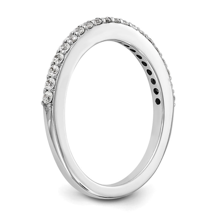 Buy Stylish 14K White Gold 1/4 Carat Diamond Eternity Wedding Band - Luxury Value-6