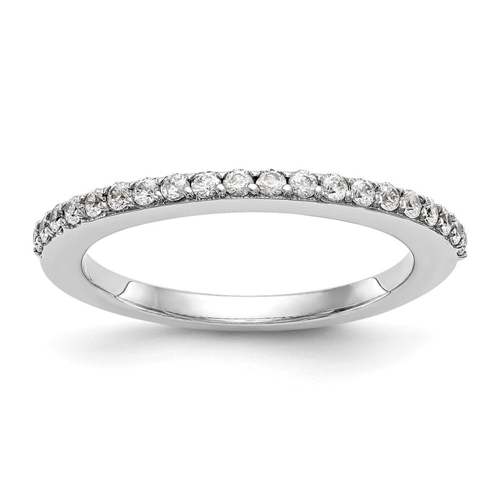 Buy Stylish 14K White Gold 1/4 Carat Diamond Eternity Wedding Band - Luxury Value-1