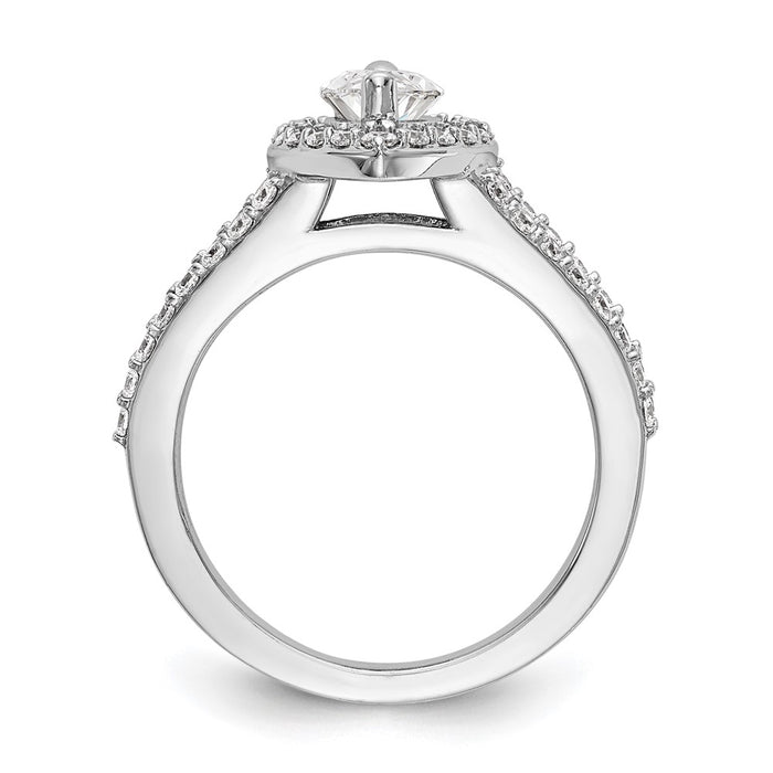 Buy Exclusive 14K White Gold Semi-Mount Engagement Ring for 1 Carat Stone-2