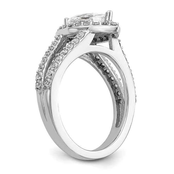 Buy Exclusive 14K White Gold Semi-Mount Engagement Ring for 1 Carat Stone-6
