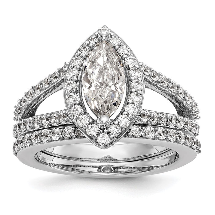 Buy Exclusive 14K White Gold Semi-Mount Engagement Ring for 1 Carat Stone-7