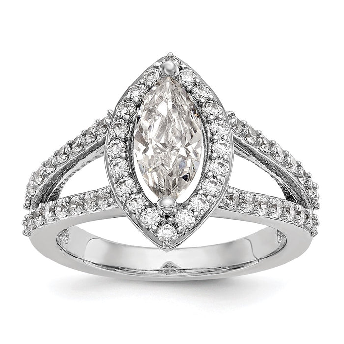 Buy Exclusive 14K White Gold Semi-Mount Engagement Ring for 1 Carat Stone-1