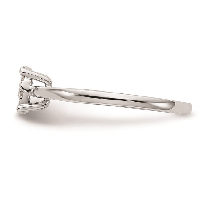 Buy Exclusive 14K White Gold Halo Cluster Engagement Ring - 1/4 Carat Diamond Value-3