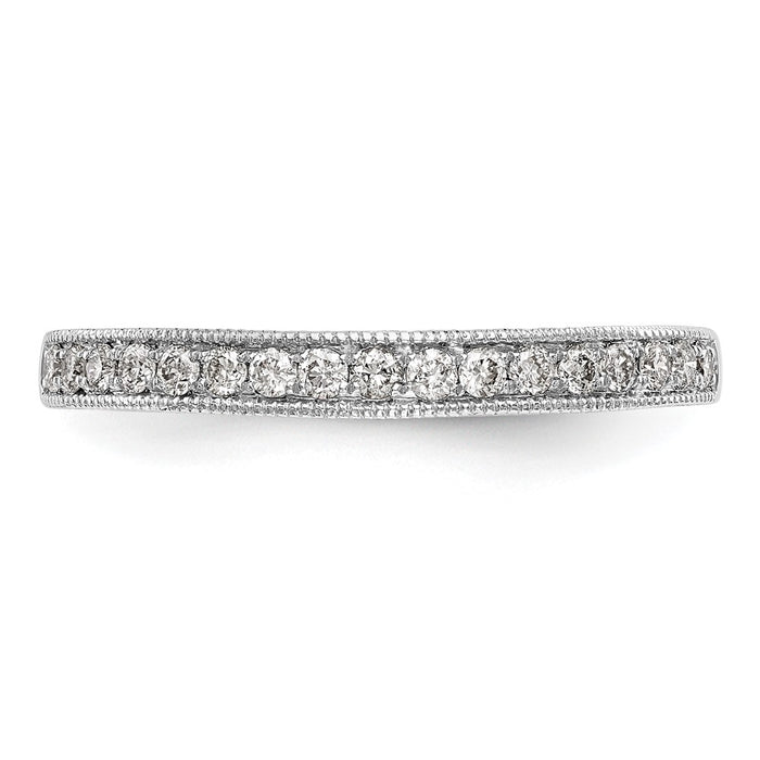 Buy 14K White Gold 1/5 Carat Diamond Eternity Wedding Band - Stylish Value!-4