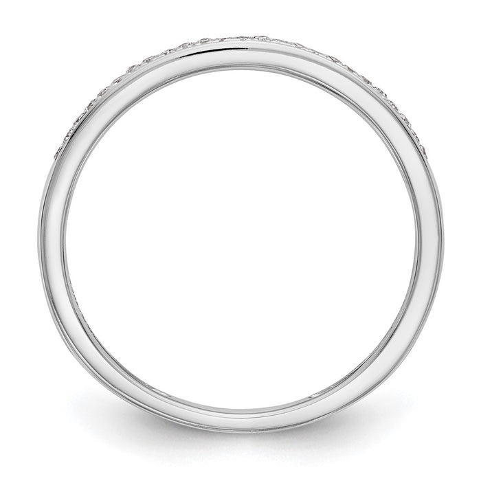 Buy Stylish 14K White Gold Diamond Wedding Band Set - 1/6 Carat Total Weight-2