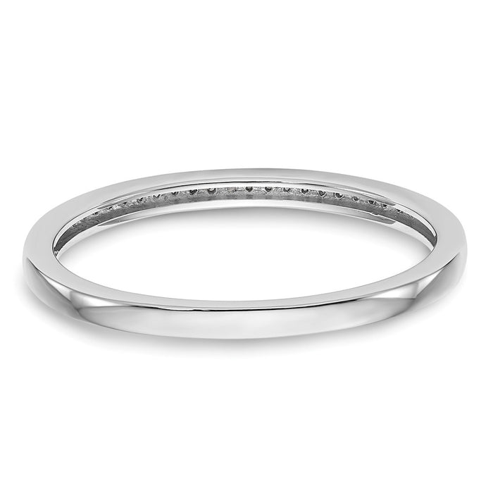 Buy Stylish 14K White Gold Diamond Wedding Band Set - 1/6 Carat Total Weight-5