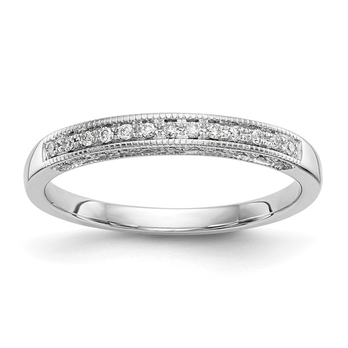 Buy 14K White Gold 1/6 Carat Diamond Wedding Band Set - Stylish & Affordable!-1