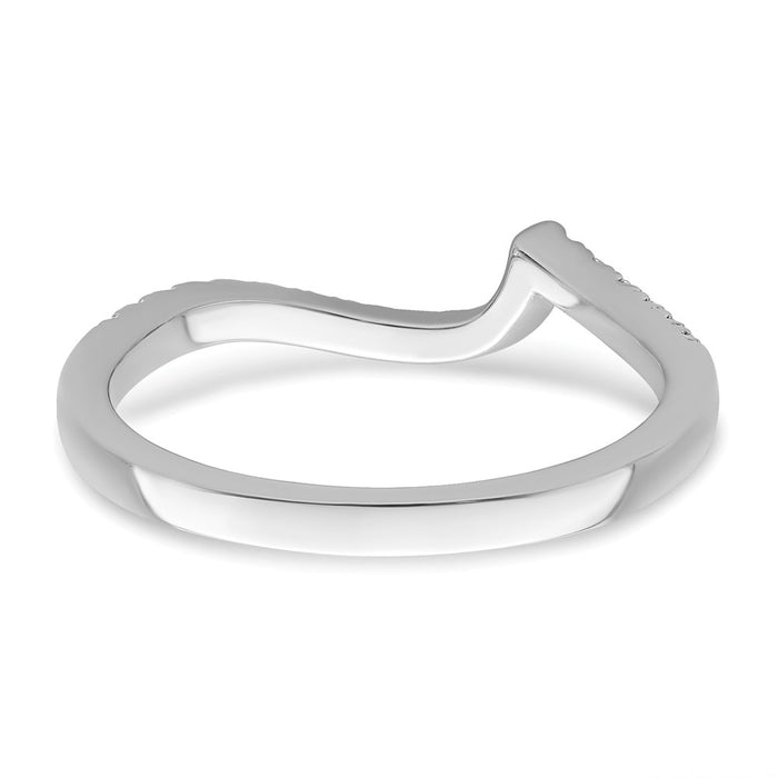 Buy Exclusive 14K White Gold Diamond Wedding Band | 1/5 Carat & Stylish Design-5