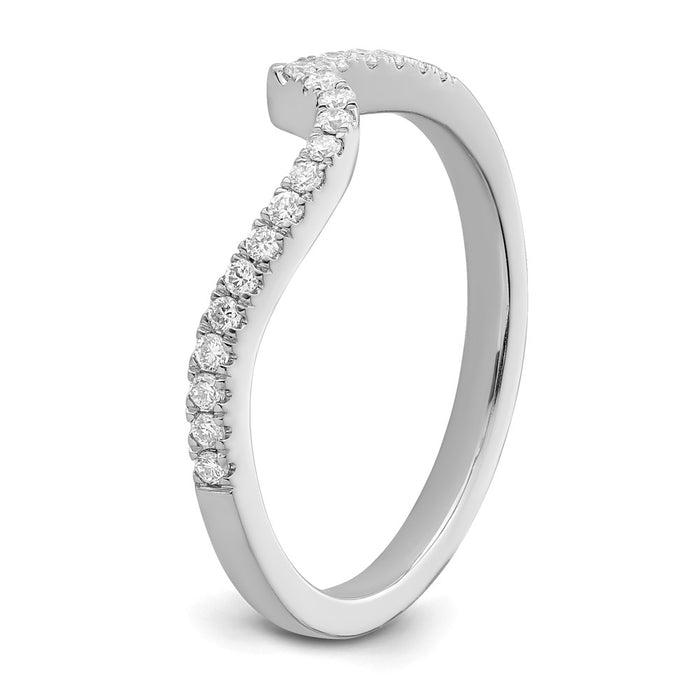 Buy Exclusive 14K White Gold Diamond Wedding Band | 1/5 Carat & Stylish Design-6