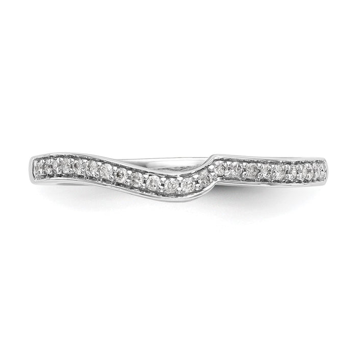 Order 14K White Gold Wedding Band with 1/10 Carat Diamonds | Stylish Value-4