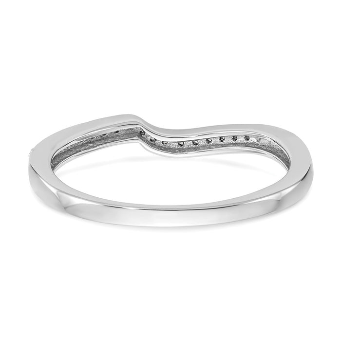 Order 14K White Gold Wedding Band with 1/10 Carat Diamonds | Stylish Value-5