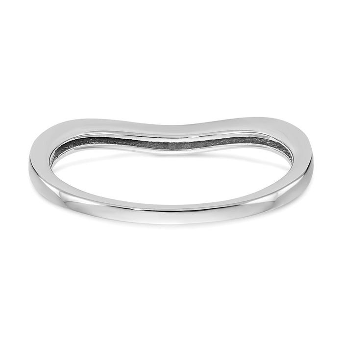 Exclusive 14K White Gold Wedding Band with 1/20 Carat Diamonds - Stylish Value-5