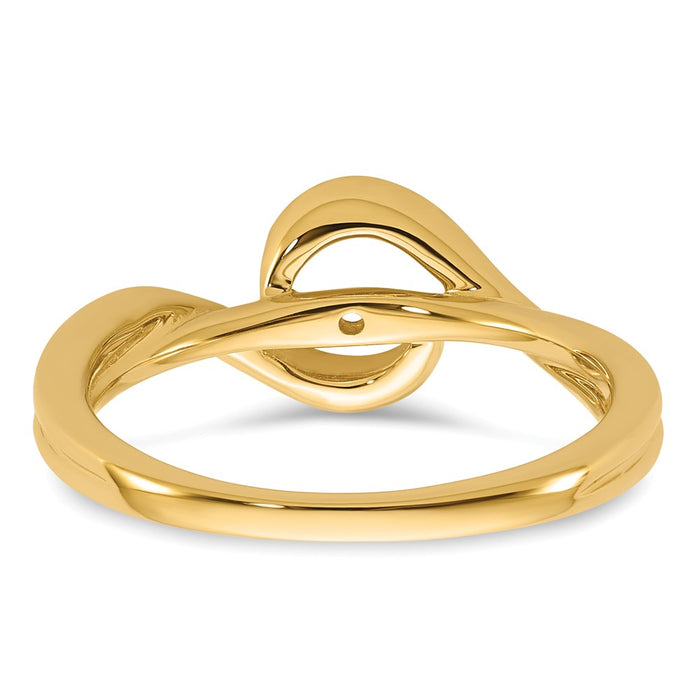 Buy Exclusive 14K Gold Diamond Semi-Mount Bypass Engagement Ring - Stylish Value-5