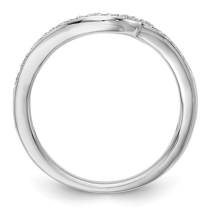 Buy Stylish 14K White Gold Wedding Band with 1/8 Carat Diamonds - Luxury Value-2