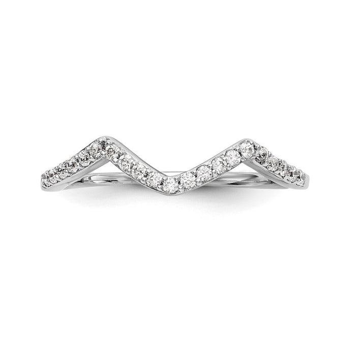 Exclusive 14K White Gold 1/6 Carat Diamond Wedding Band - Affordable Luxury-4