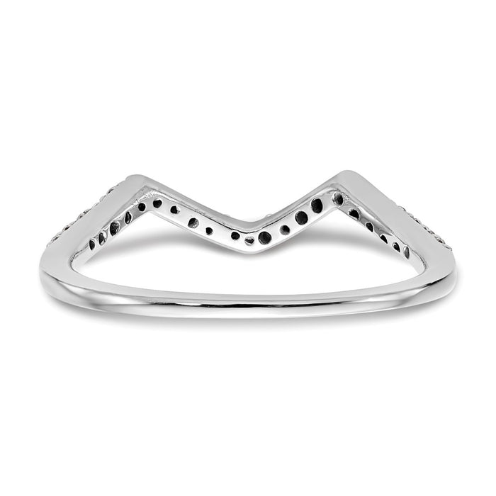 Exclusive 14K White Gold 1/6 Carat Diamond Wedding Band - Affordable Luxury-5