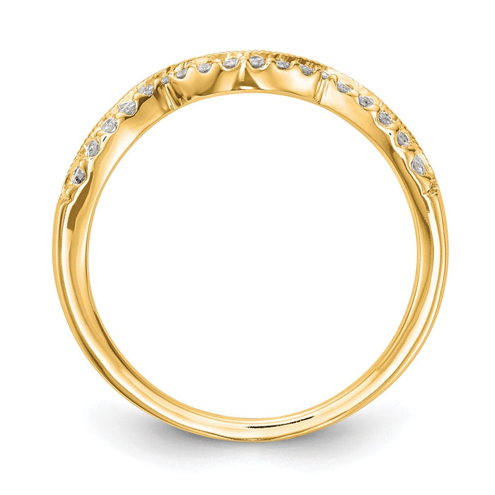 Buy 14K Yellow Gold Diamond Eternity Wedding Band | Stylish & Affordable Luxury-2