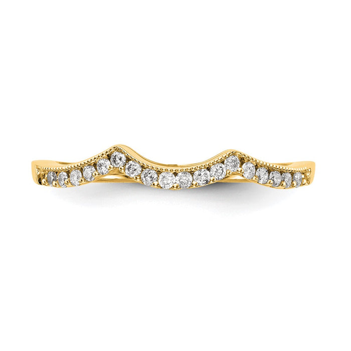 Buy 14K Yellow Gold Diamond Eternity Wedding Band | Stylish & Affordable Luxury-4