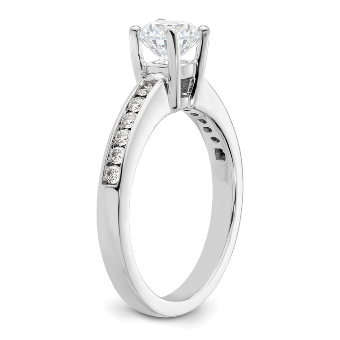 Buy Exclusive 14K White Gold Engagement Ring | 3/4 Carat Center & Diamonds-4