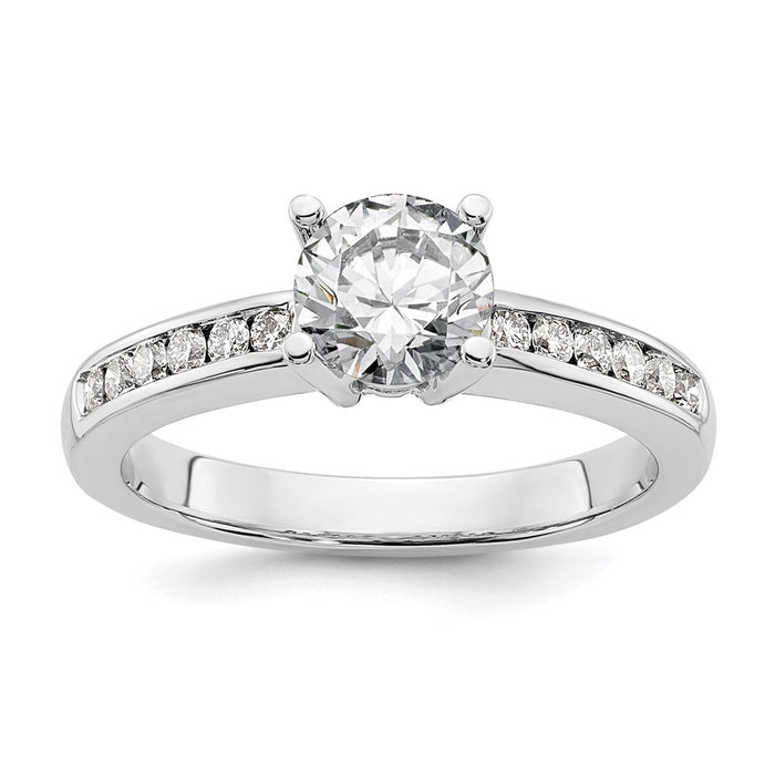 Buy Exclusive 14K White Gold Engagement Ring | 3/4 Carat Center & Diamonds-1