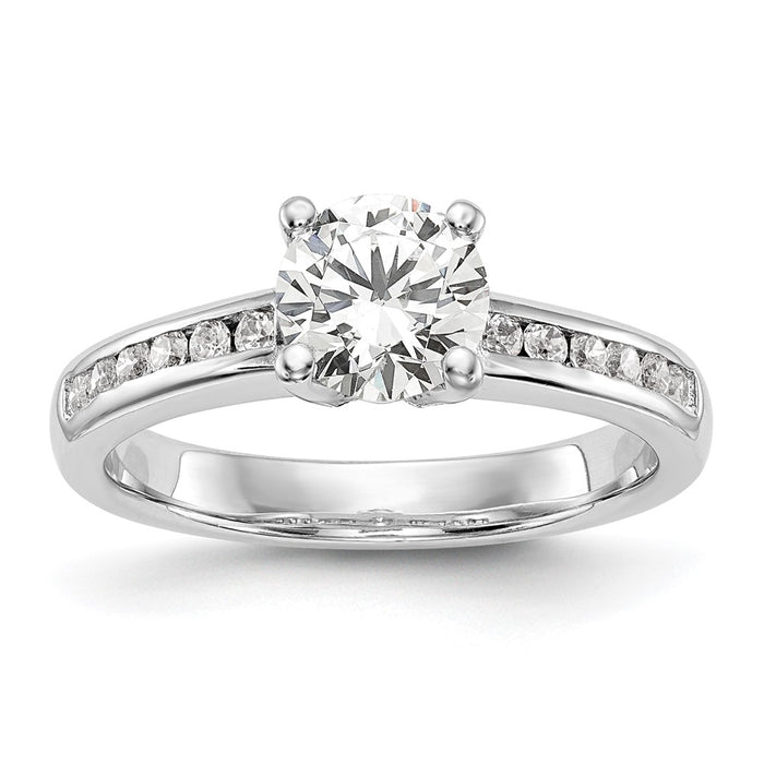 Buy Exclusive 14K White Gold Engagement Ring Semi-Mount for 1 Carat Diamond-1