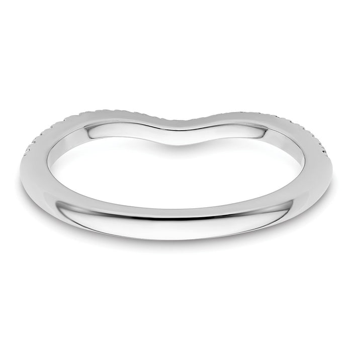 Exclusive 14K White Gold Wedding Band with 1/5 Carat Diamonds - Stylish Value-5
