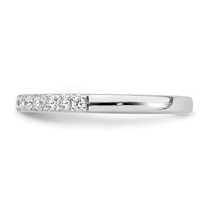Buy Designer 14K White Gold Wedding Band Set with 1/3 Carat Diamonds - Affordable Luxury-3