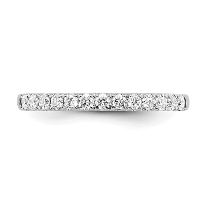 Buy Designer 14K White Gold Wedding Band Set with 1/3 Carat Diamonds - Affordable Luxury-4