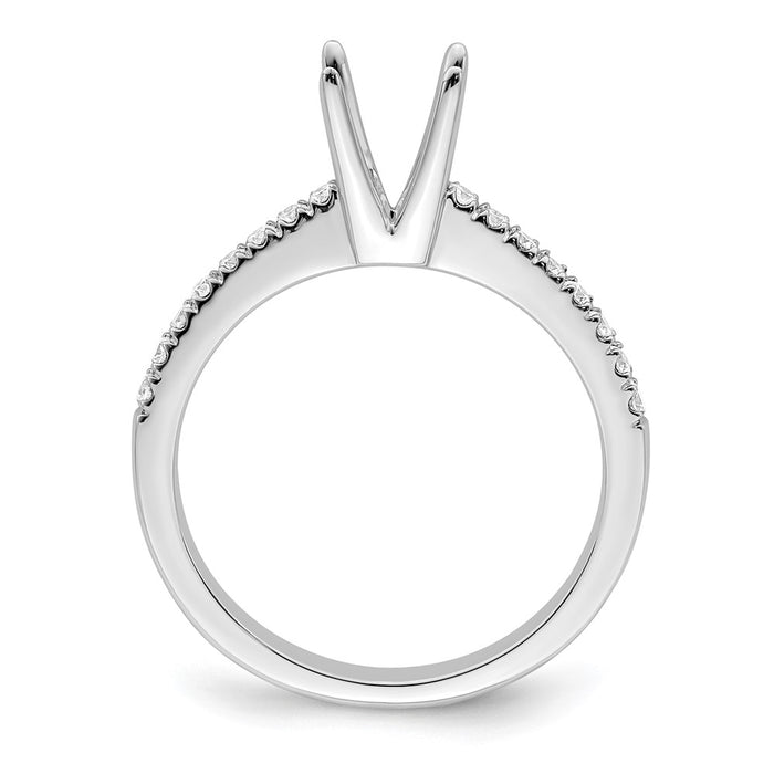 Buy Exclusive 14K White Gold Engagement Ring for 1/2 Carat Stone, 1/5 CT Accents-2