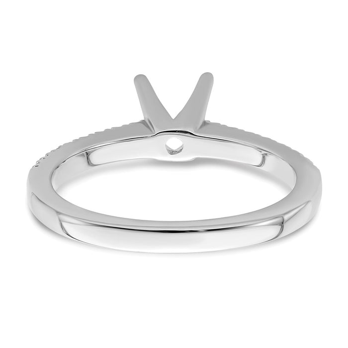 Buy Exclusive 14K White Gold Engagement Ring for 1/2 Carat Stone, 1/5 CT Accents-5