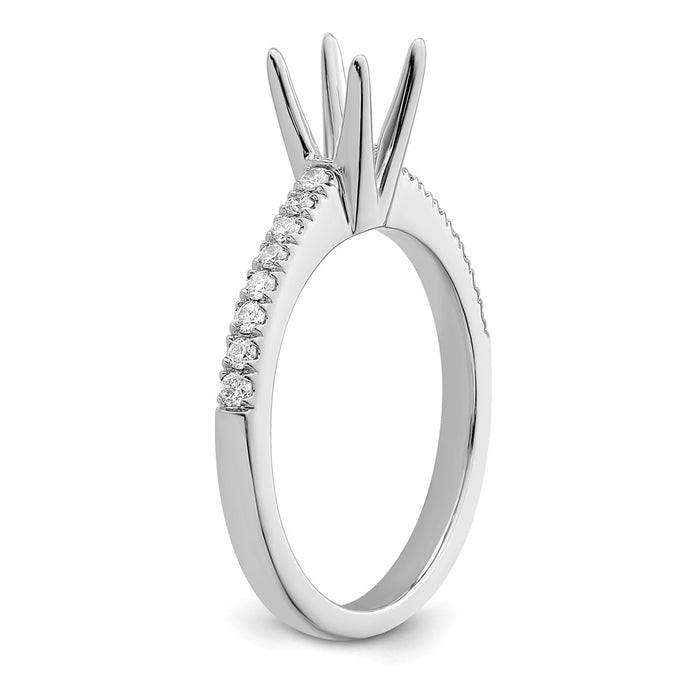 Buy Exclusive 14K White Gold Engagement Ring for 1/2 Carat Stone, 1/5 CT Accents-6